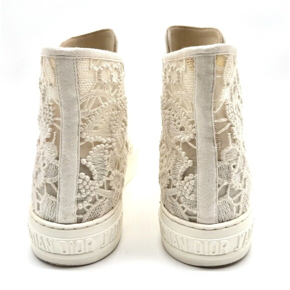 Dior walk n dior Macrame High Top Sneakers Embroidered EU 39 US 9 - Picture 3 of 12
